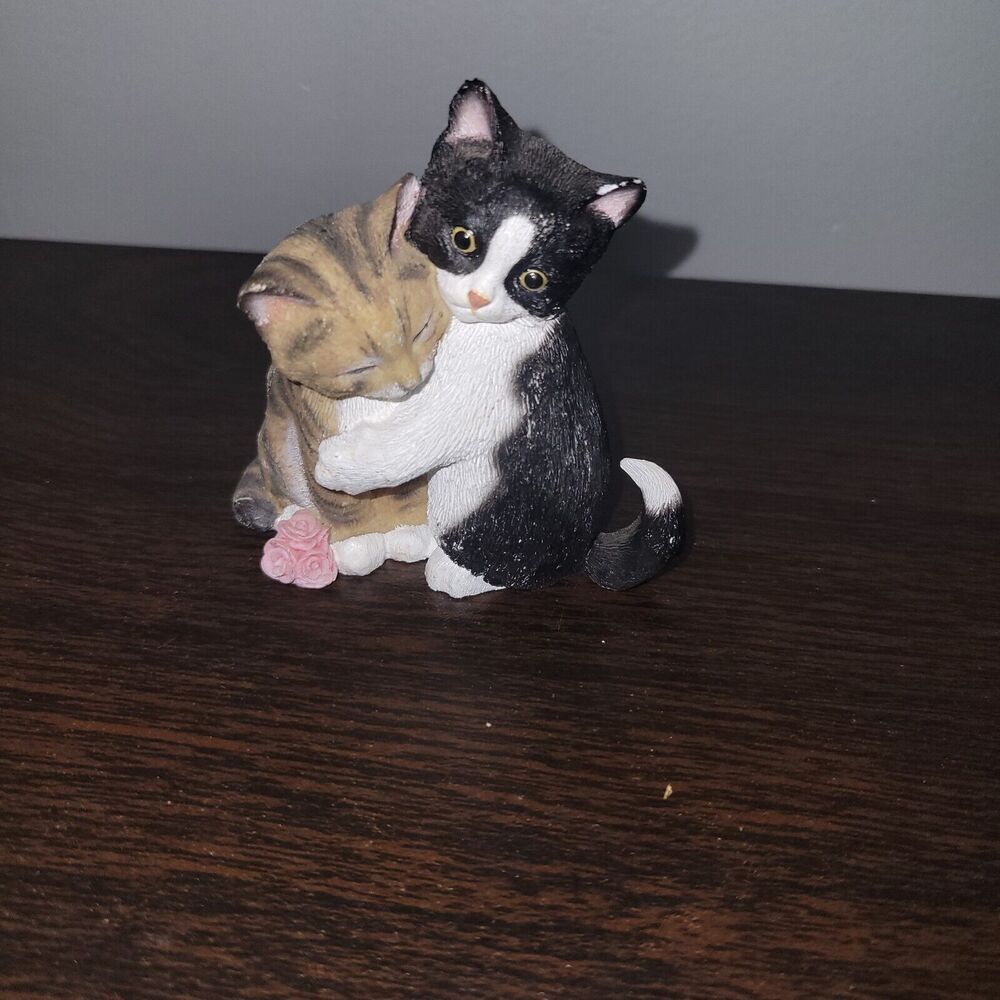 Lenox Kitty Sweethearts Figurine 2003 Black Tabby Orange Cat Collection